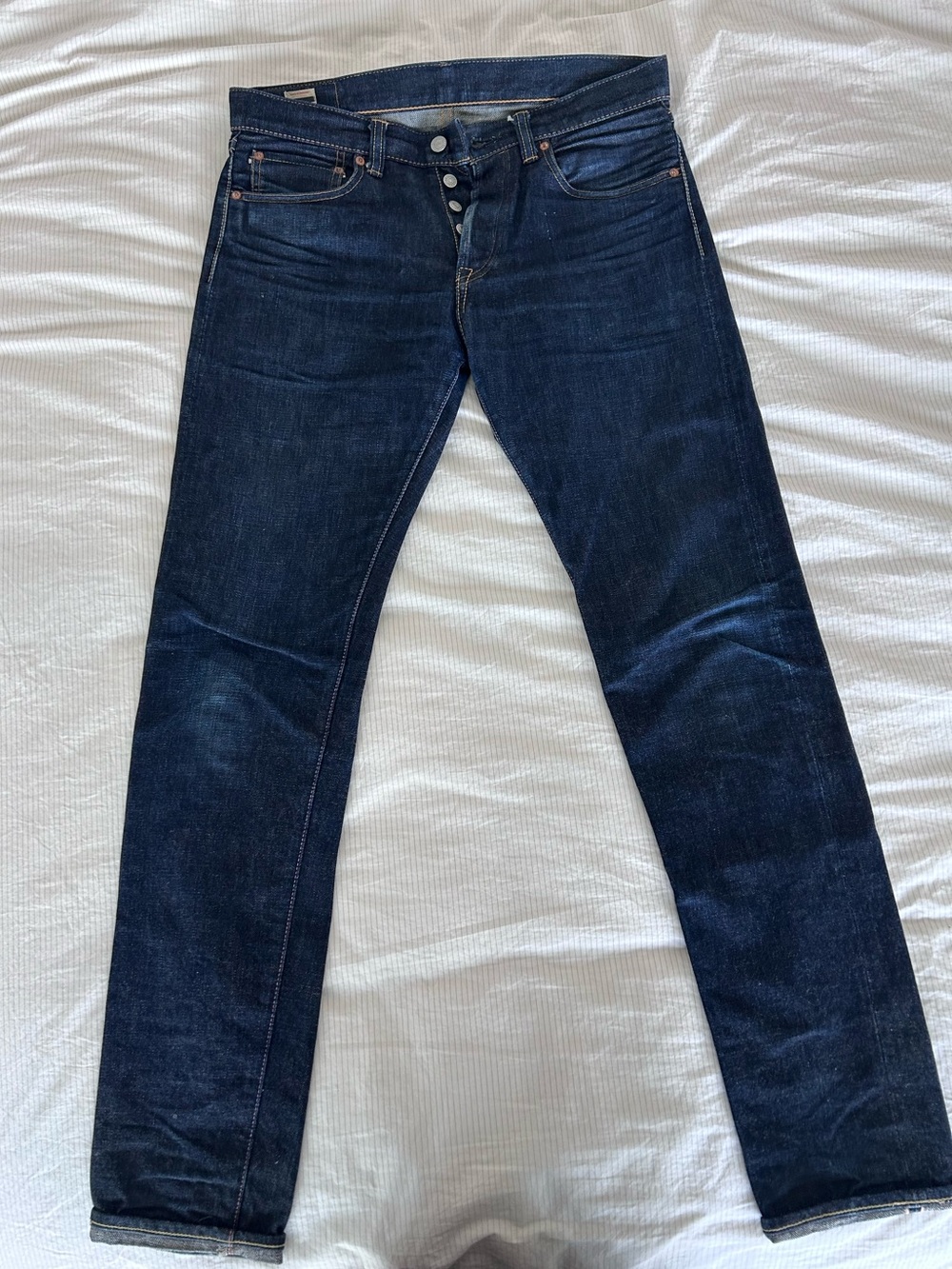 Momotaro Jeans 0306 Tight Tapered Raw Selvedge Denim W32 Japan